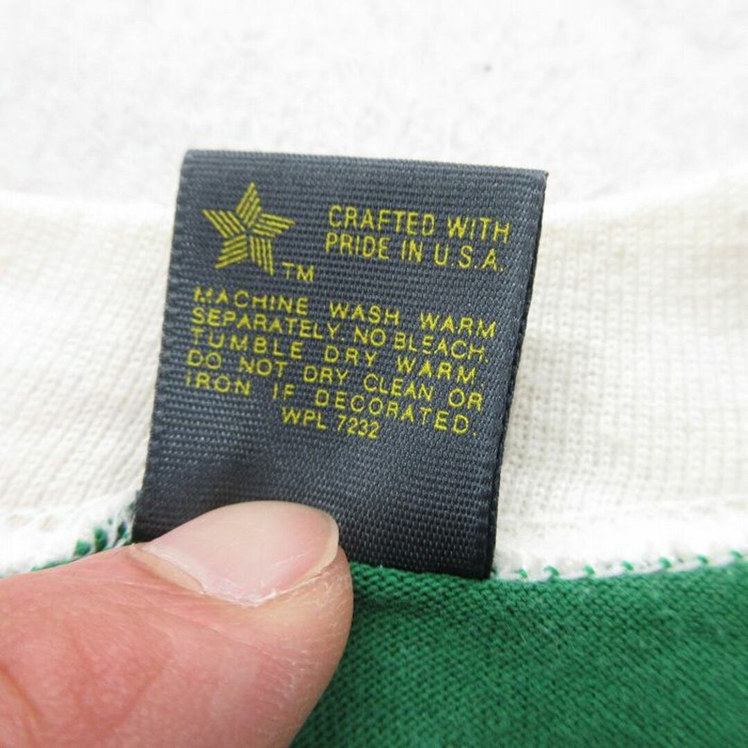 L★古着 半袖 ビンテージ Tシャツ メンズ 80年代 80s カントリー Vネック USA製 緑 グリーン 23jun19 中古 メンズのトップス(Tシャツ/カットソー(半袖/袖なし))の商品写真