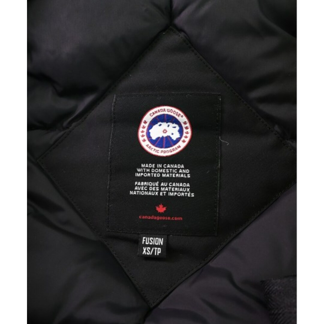 CANADA GOOSE(カナダグース)のCANADA GOOSE カナダグース ダウンコート XS 黒 【古着】【中古】 レディースのジャケット/アウター(ダウンコート)の商品写真