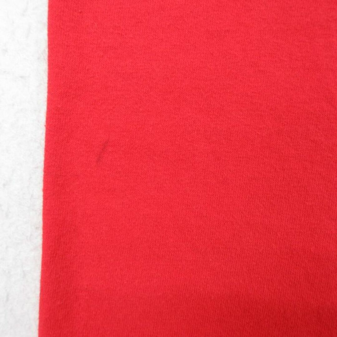 Reebok(リーボック)のXL★古着 リーボック REEBOK 半袖 ビンテージ Tシャツ メンズ 90年代 90s ワンポイントロゴ 胸ポケット付き コットン クルーネック USA製 赤 レッド 23jun13 中古 メンズのトップス(Tシャツ/カットソー(半袖/袖なし))の商品写真