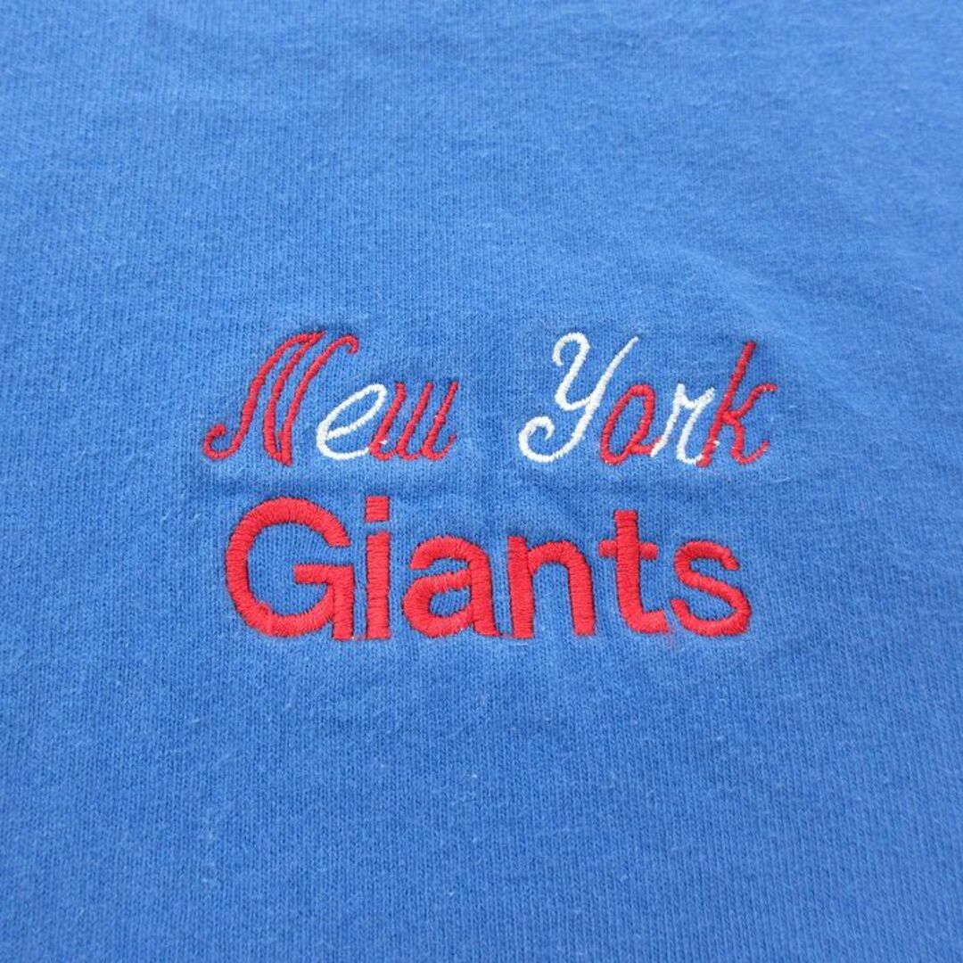 XL★古着 半袖 ビンテージ Tシャツ メンズ 90年代 90s NFL ニューヨークジャイアンツ 大きいサイズ コットン ヘンリーネック USA製 青 ブルー アメフト スーパーボウル 23jun14 中古 メンズのトップス(Tシャツ/カットソー(半袖/袖なし))の商品写真