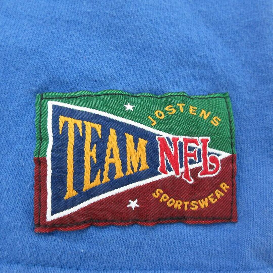 XL★古着 半袖 ビンテージ Tシャツ メンズ 90年代 90s NFL ニューヨークジャイアンツ 大きいサイズ コットン ヘンリーネック USA製 青 ブルー アメフト スーパーボウル 23jun14 中古 メンズのトップス(Tシャツ/カットソー(半袖/袖なし))の商品写真