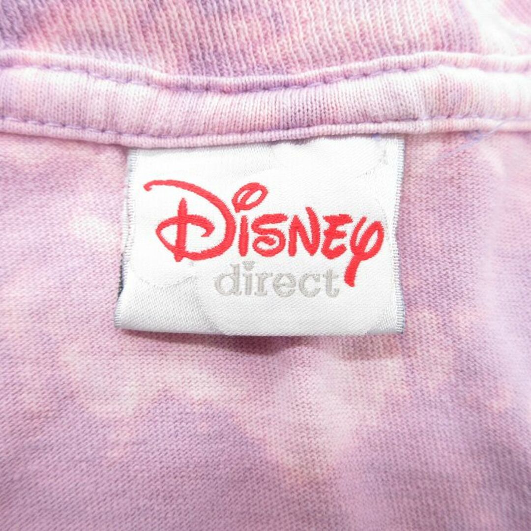 Disney(ディズニー)のXL★古着 半袖 ビンテージ Tシャツ メンズ 00年代 00s ディズニー DISNEY くまのプーさん イーヨー 大きいサイズ ロング丈 クルーネック 紫他 パープル ブリーチ加工 23jun15 中古 メンズのトップス(Tシャツ/カットソー(半袖/袖なし))の商品写真