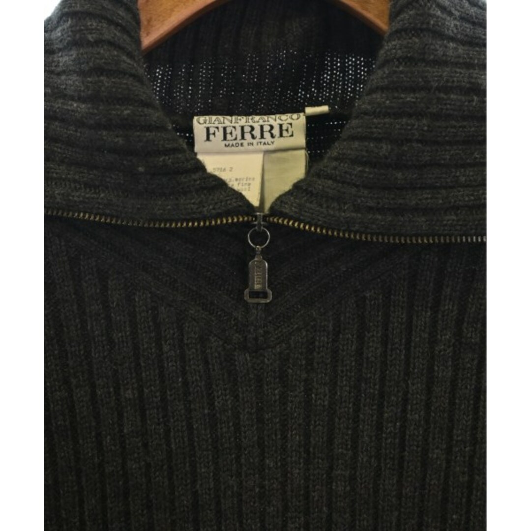 Gianfranco FERRE(ジャンフランコフェレ)のGIANFRANCO FERRE ニット・セーター 50(XL位) グレー 【古着】【中古】 メンズのトップス(ニット/セーター)の商品写真