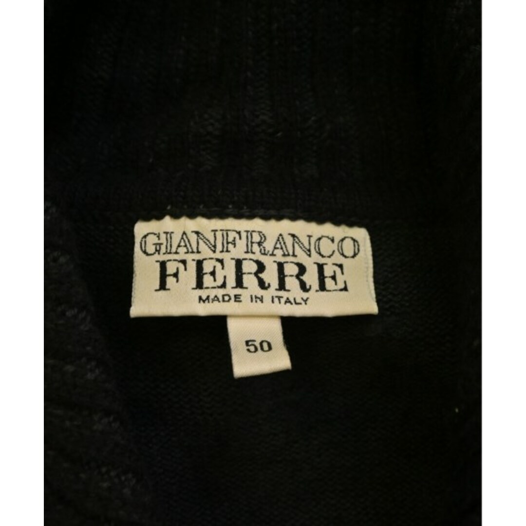 Gianfranco FERRE(ジャンフランコフェレ)のGIANFRANCO FERRE ニット・セーター 50(XL位) 黒 【古着】【中古】 メンズのトップス(ニット/セーター)の商品写真