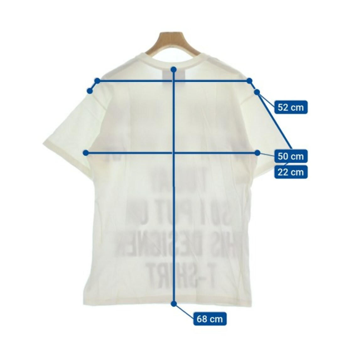 MOSCHINO(モスキーノ)のMOSCHINO モスキーノ Tシャツ・カットソー -(M位) 白 【古着】【中古】 メンズのトップス(Tシャツ/カットソー(半袖/袖なし))の商品写真