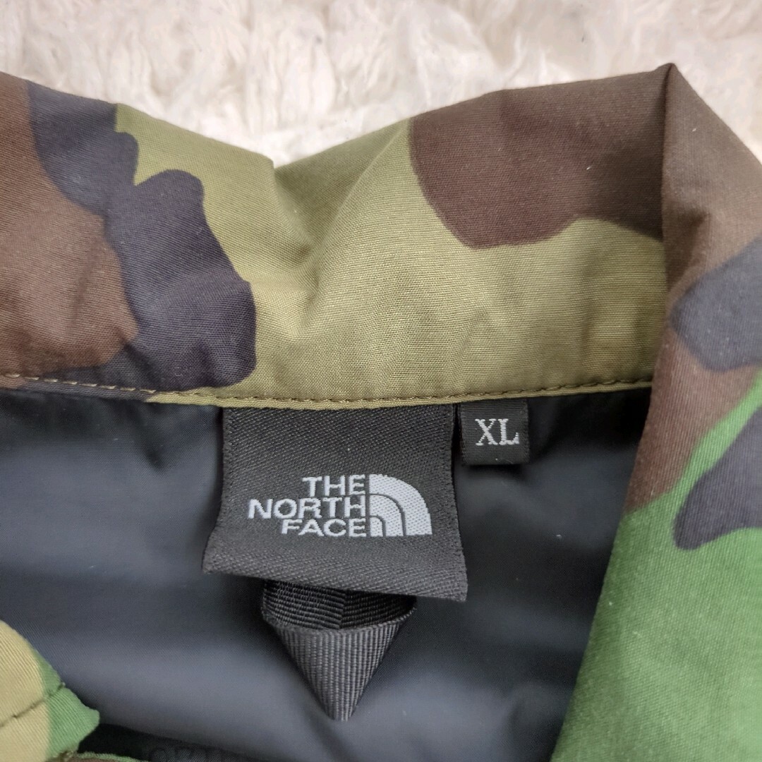 THE NORTH FACE(ザノースフェイス)の美品 ノースフェイス ノベルティーキャンプロゴコーチジャケット カモフラ XL メンズのジャケット/アウター(ナイロンジャケット)の商品写真