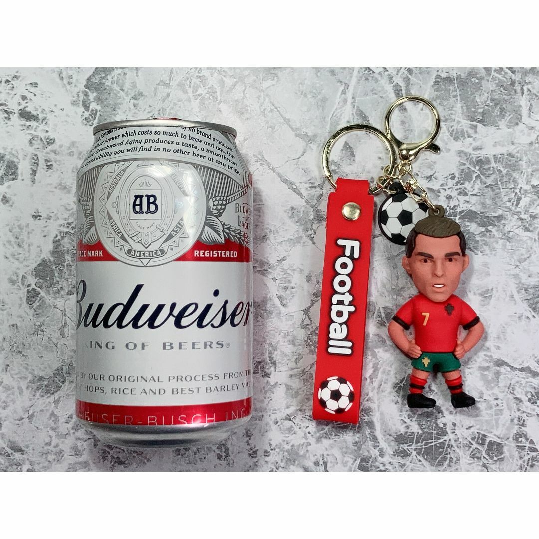 「クリスティアーノ・ロナウド/サッカー　マスコット キーホルダー」 スポーツ/アウトドアのサッカー/フットサル(記念品/関連グッズ)の商品写真