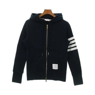 トムブラウン(THOM BROWNE)のTHOM BROWNE トムブラウン パーカー 1(S位) 紺 【古着】【中古】(パーカー)