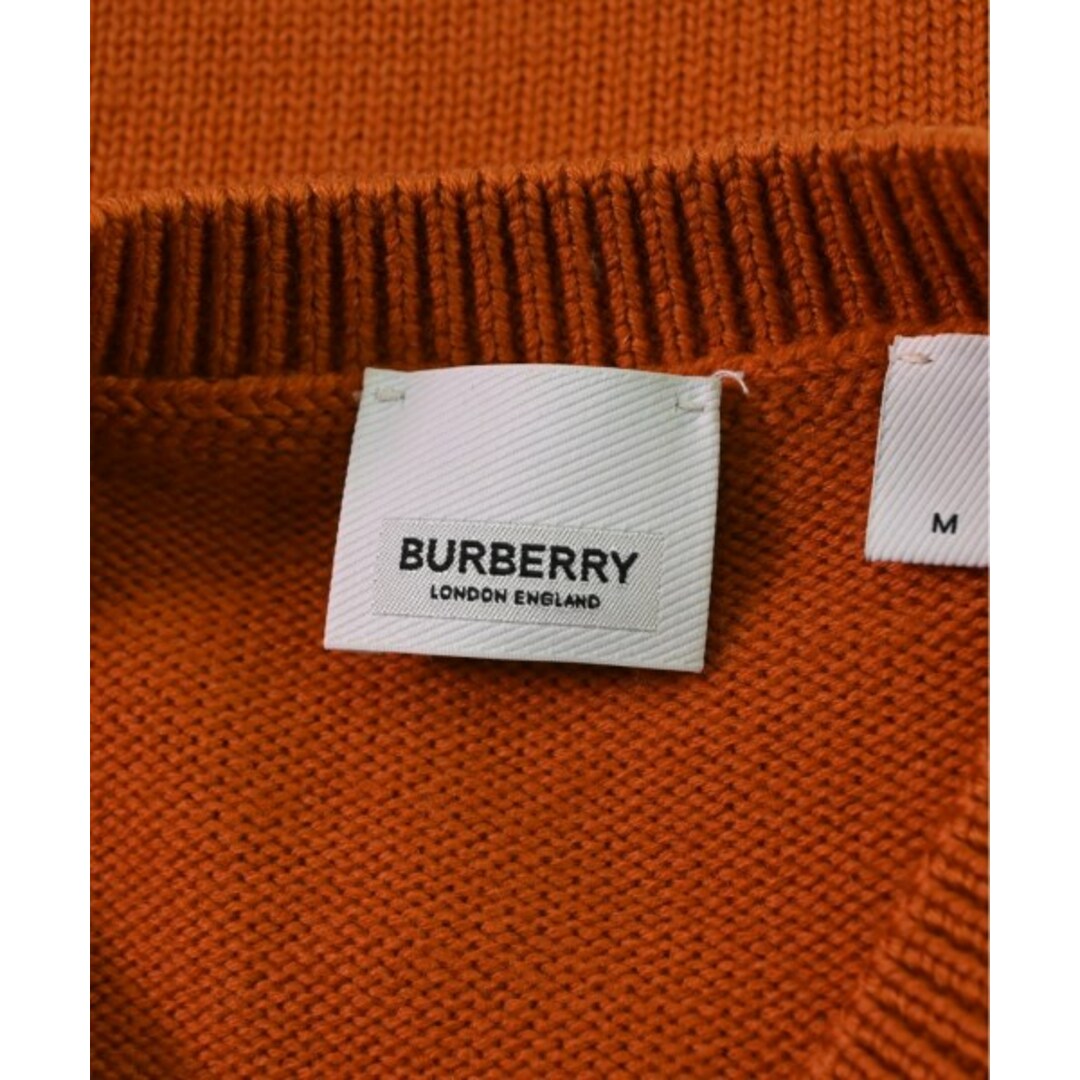 BURBERRY(バーバリー)のBURBERRY バーバリー ニット・セーター M オレンジ 【古着】【中古】 メンズのトップス(ニット/セーター)の商品写真