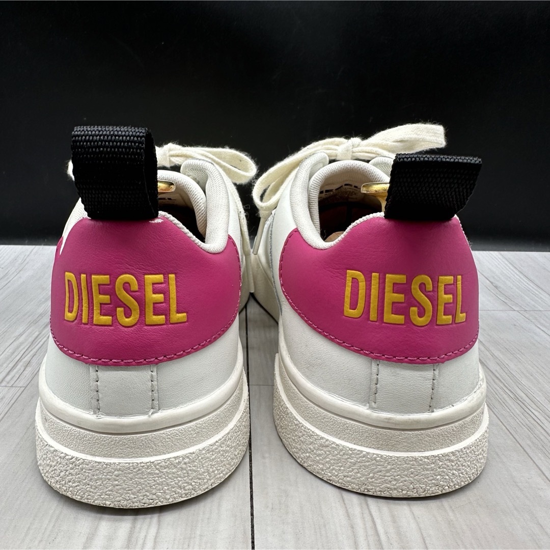 DIESEL(ディーゼル)の【DIESEL】ディーゼル 25.5 スニーカー レザー ホワイト メンズの靴/シューズ(スニーカー)の商品写真