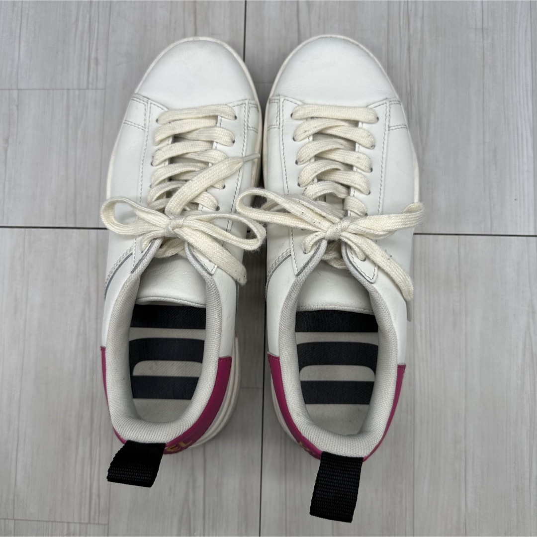 DIESEL(ディーゼル)の【DIESEL】ディーゼル 25.5 スニーカー レザー ホワイト メンズの靴/シューズ(スニーカー)の商品写真