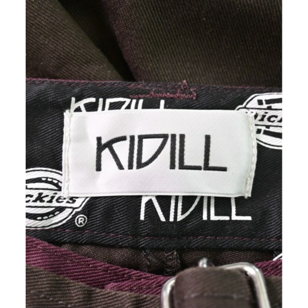 KIDILL キディル チノパン 44(S位) 紫xこげ茶 【古着】【中古】 メンズのパンツ(チノパン)の商品写真