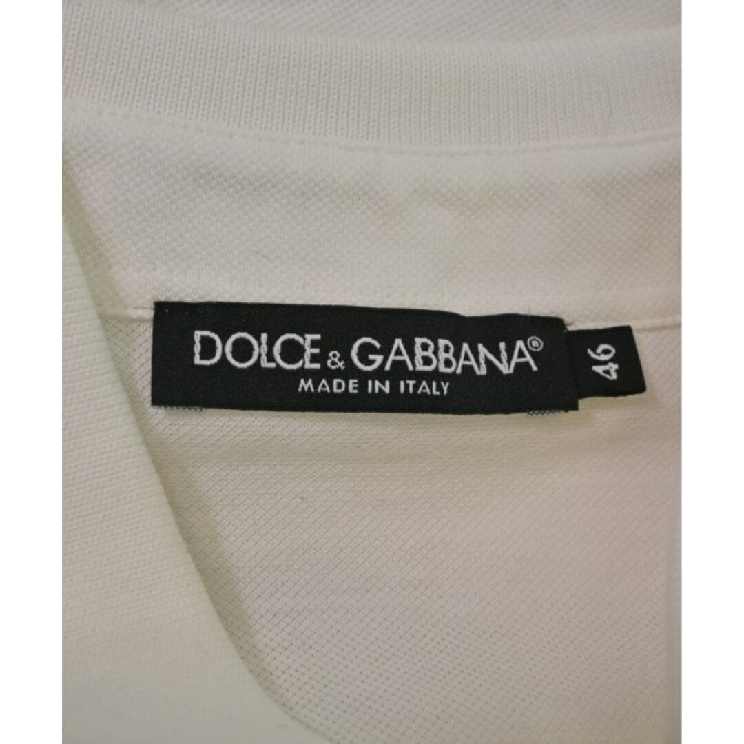 DOLCE&GABBANA(ドルチェアンドガッバーナ)のDOLCE&GABBANA ポロシャツ 46(M位) 白 【古着】【中古】 メンズのトップス(ポロシャツ)の商品写真