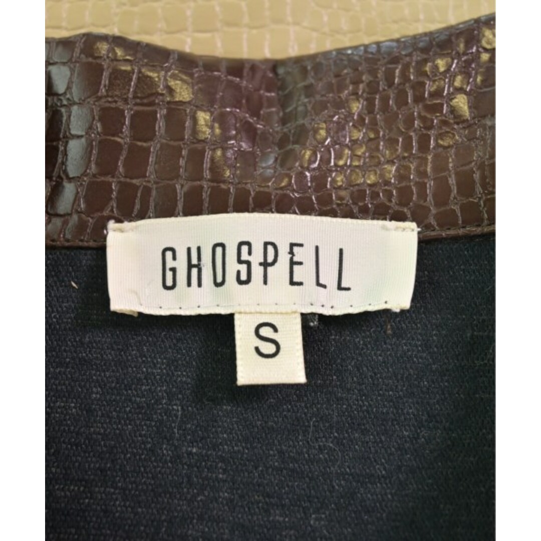 GHOSPELL(ゴスペル)のGHOSPELL ゴスペル カジュアルシャツ S 茶xベージュ 【古着】【中古】 レディースのトップス(シャツ/ブラウス(長袖/七分))の商品写真