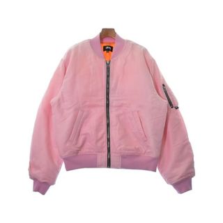 STUSSY ステューシー ミリタリーブルゾン XL ピンク 【古着】【中古】