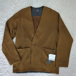 ザノースフェイス(THE NORTH FACE)の新品 ノースフェイス エクスプローラーテックセーターカーディガン ブラウン XL(カーディガン)