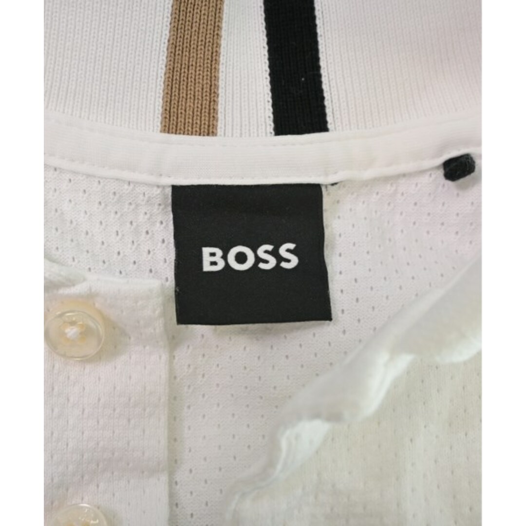 HUGO BOSS(ヒューゴボス)のHUGO BOSS ヒューゴボス ポロシャツ M 白 【古着】【中古】 メンズのトップス(ポロシャツ)の商品写真
