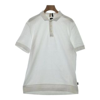 ヒューゴボス(HUGO BOSS)のHUGO BOSS ヒューゴボス ポロシャツ M 白 【古着】【中古】(ポロシャツ)