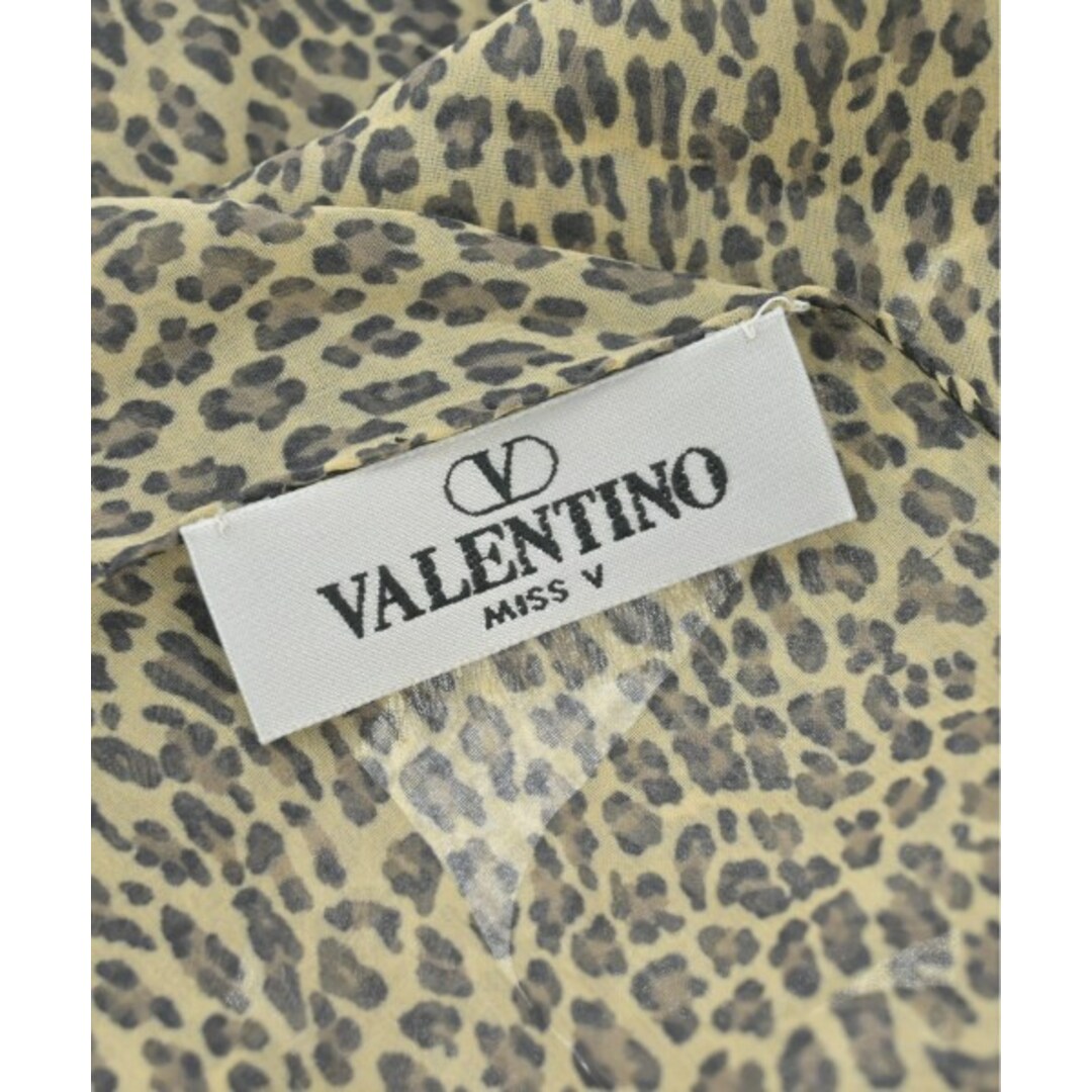 VALENTINO(ヴァレンティノ)のVALENTINO ヴァレンティノ ストール - ベージュx黒xグレー系(豹柄) 【古着】【中古】 レディースのファッション小物(ストール/パシュミナ)の商品写真