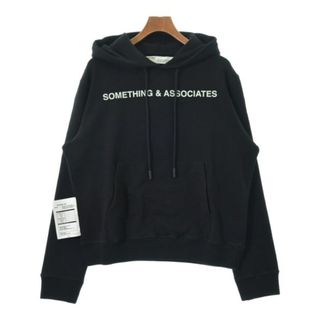 オフホワイト(OFF-WHITE)のOFF-WHITE オフホワイト パーカー L 黒 【古着】【中古】(パーカー)