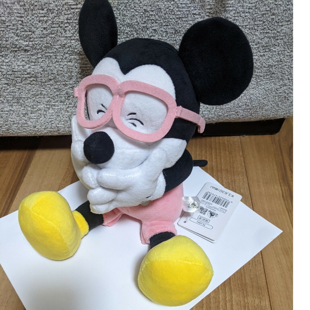 Disney(ディズニー)の★DISNEY STORE 完売品 定価¥3,630 眼鏡 レア エンタメ/ホビーのおもちゃ/ぬいぐるみ(ぬいぐるみ)の商品写真