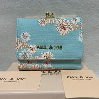 PAUL & JOE SISTER - 新品 ポール＆ジョー アクセソワ がま口折り財布 クリザンテーム ブルー