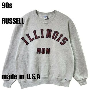 ラッセルアスレティック(Russell Athletic)の90s ラッセルアスレティック　カレッジスウェット　グレー　USA製　XL(スウェット)