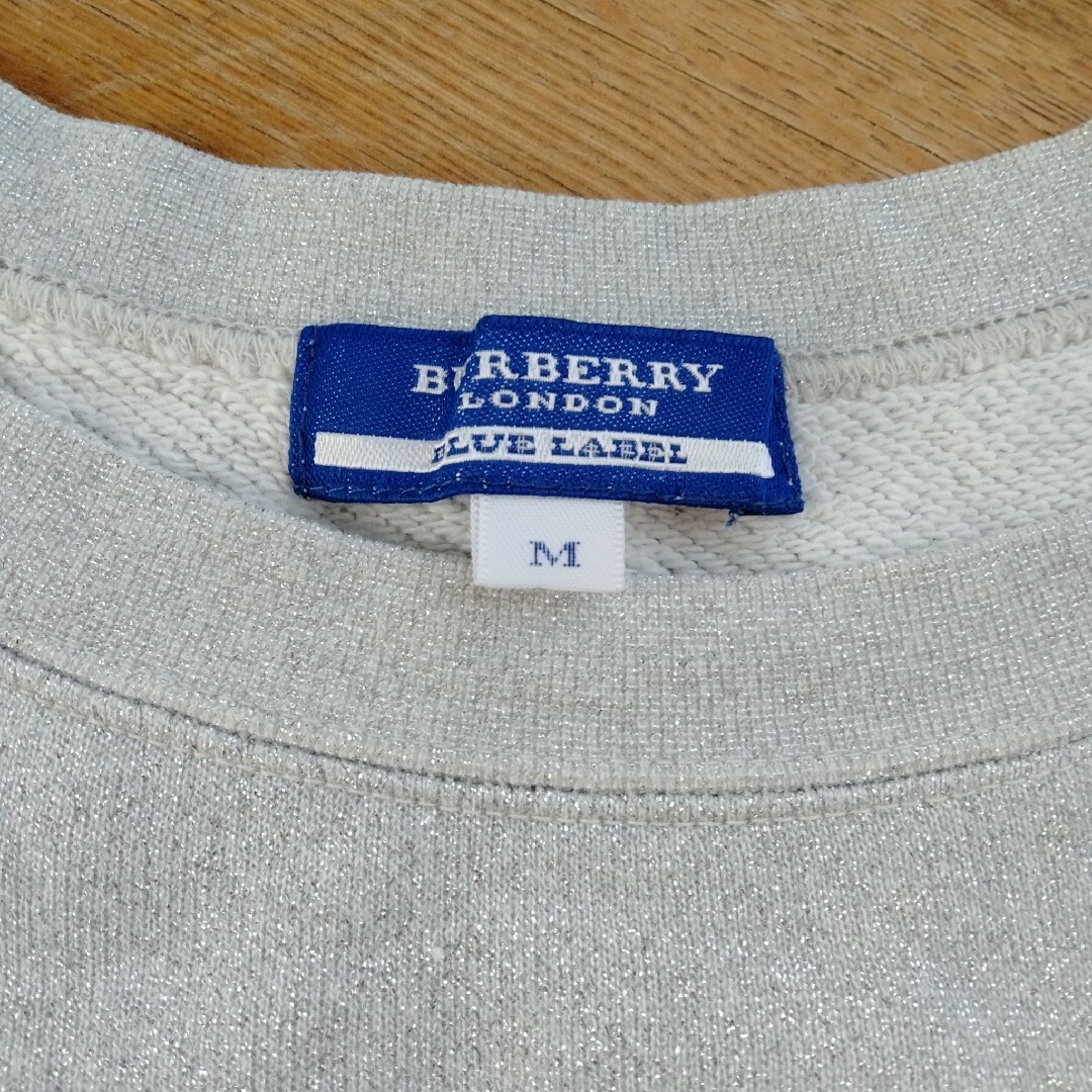 BURBERRY BLUE LABEL(バーバリーブルーレーベル)のバーバリー ブルーレーベル カットソー 薄手スウェット レディースのトップス(カットソー(長袖/七分))の商品写真