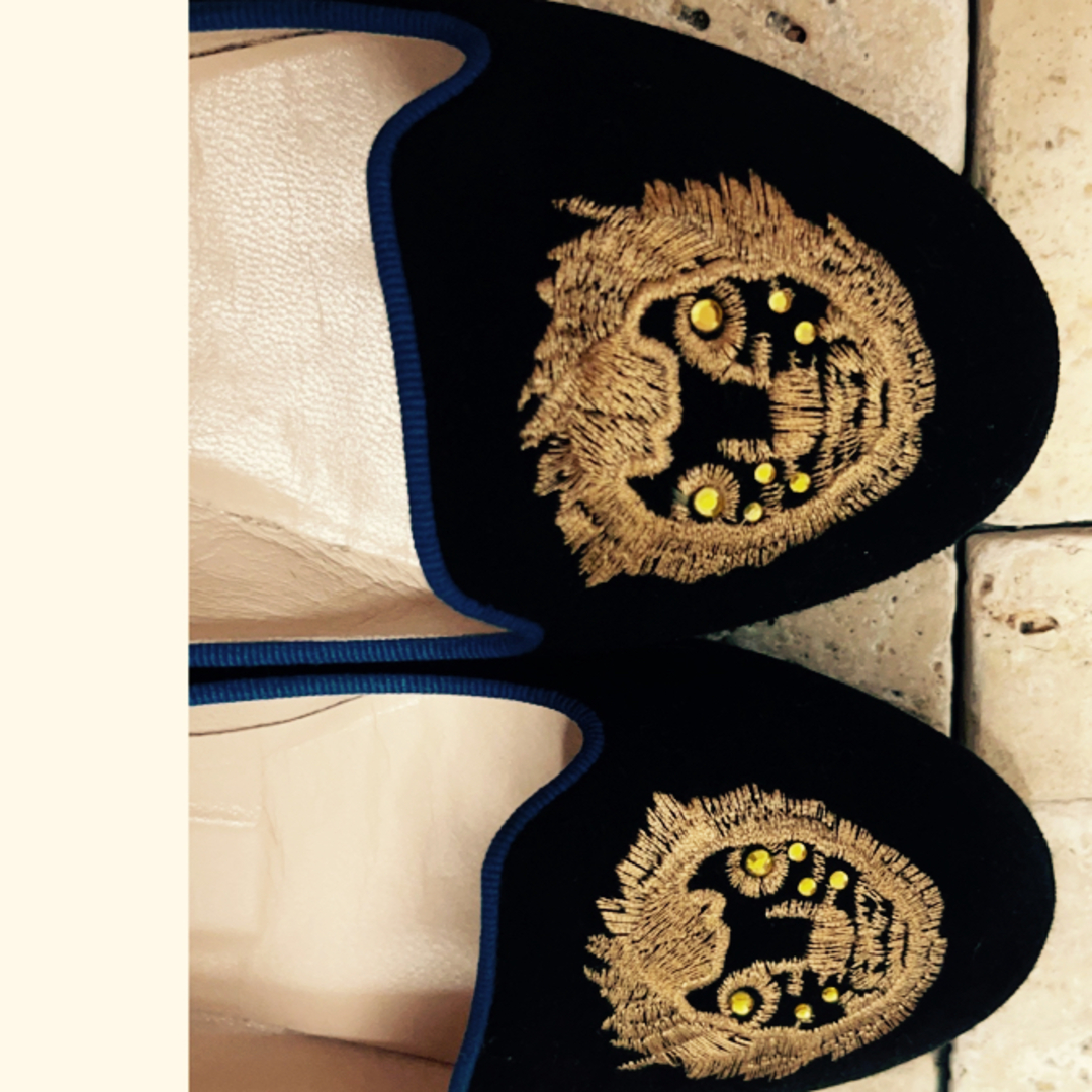 TSUMORI CHISATO(ツモリチサト)のTSUMORI CHISATO やぎ革 ライオン  パンプス イタリア 製  レディースの靴/シューズ(バレエシューズ)の商品写真