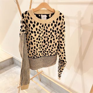 アメリヴィンテージ(Ameri VINTAGE)のAmeri vintage DALMATIAN MIX KNIT(ニット/セーター)