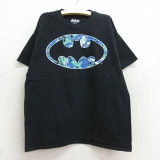 古着 半袖 Tシャツ キッズ ボーイズ 子供服 DCコミックス バットマン BATMAN コットン クルーネック 黒 ブラック 23jun21(シャツ/カットソー)