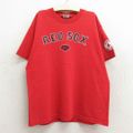 古着 ナイキ NIKE 半袖 ビンテージ Tシャツ キッズ ボーイズ 子供服 00年代 00s MLB ボストンレッドソックス コットン クルーネック 赤 レッド メジャーリーグ ベースボール 野球 23jun21