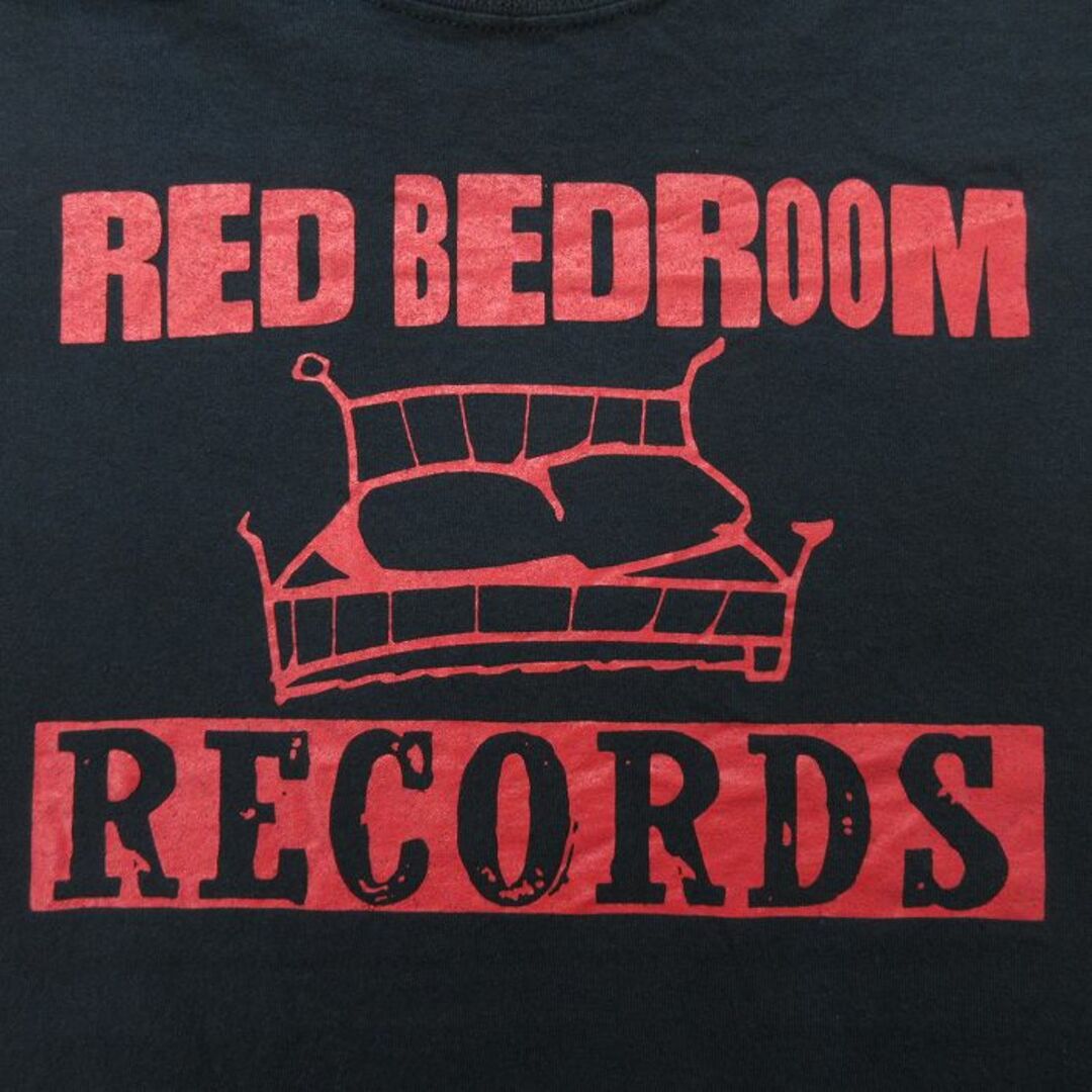 XL★古着 半袖 ロック バンド Tシャツ メンズ RED BEDROOM RECORDS 大きいサイズ コットン クルーネック 黒 ブラック 23jun21 中古 メンズのトップス(Tシャツ/カットソー(半袖/袖なし))の商品写真