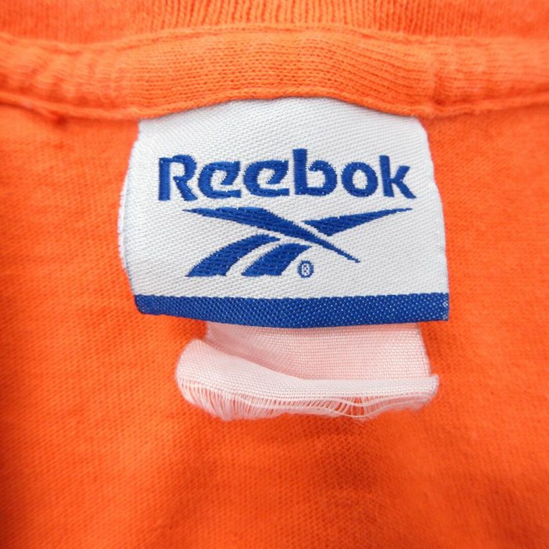 Reebok(リーボック)のXL★古着 リーボック REEBOK 半袖 ビンテージ Tシャツ メンズ 00年代 00s ビッグロゴ 大きいサイズ クルーネック オレンジ 23jun21 中古 メンズのトップス(Tシャツ/カットソー(半袖/袖なし))の商品写真