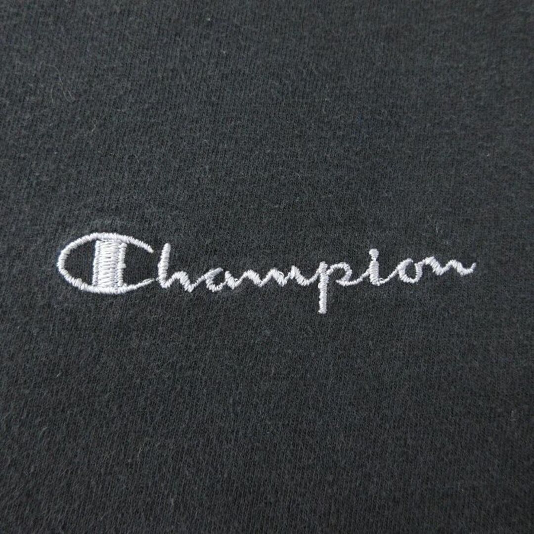 Champion(チャンピオン)のL★古着 チャンピオン Champion 半袖 ビンテージ Tシャツ メンズ 00年代 00s ワンポイントロゴ コットン クルーネック 黒 ブラック 23jun22 中古 メンズのトップス(Tシャツ/カットソー(半袖/袖なし))の商品写真