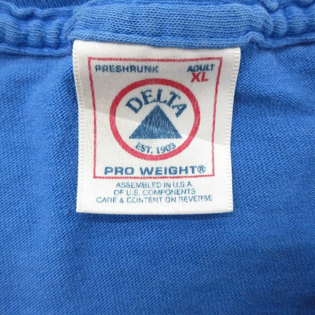 XL★古着 半袖 ビンテージ Tシャツ メンズ 00年代 00s NHL ニューヨークレンジャーズ 大きいサイズ コットン クルーネック 青 ブルー アイスホッケー 23jun23 中古 メンズのトップス(Tシャツ/カットソー(半袖/袖なし))の商品写真