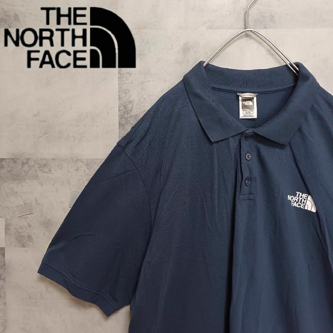 THE NORTH FACE(ザノースフェイス)のTHE NORTH FACE ザノースフェイス メンズポロシャツ XL ネイビー メンズのトップス(ポロシャツ)の商品写真