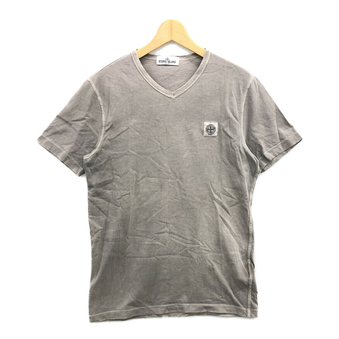 STONE ISLAND(ストーンアイランド)のストーンアイランド STONE ISLAND Vネック半袖Tシャツ メンズ M メンズのトップス(Tシャツ/カットソー(半袖/袖なし))の商品写真