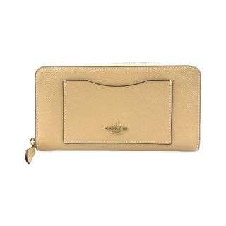 コーチ(COACH)の美品 コーチ COACH ラウンドファスナー長財布 レディース(財布)