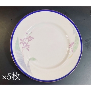 フカガワセイジ(深川製磁)の深川製磁　中皿　5枚セット　プレート　ケーキ皿　デザート皿(食器)