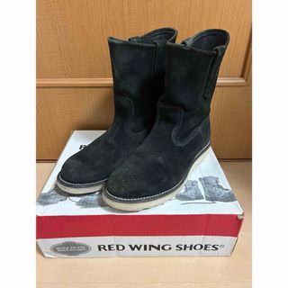 レッドウィング(REDWING)の箱付き！レッドウィング 8177 黒スエードペコスサイズ:8E(ブーツ)