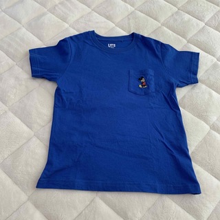 ユニクロ(UNIQLO)のユニクロ　Tシャツ　ミッキー　ブルー　120(Tシャツ/カットソー)