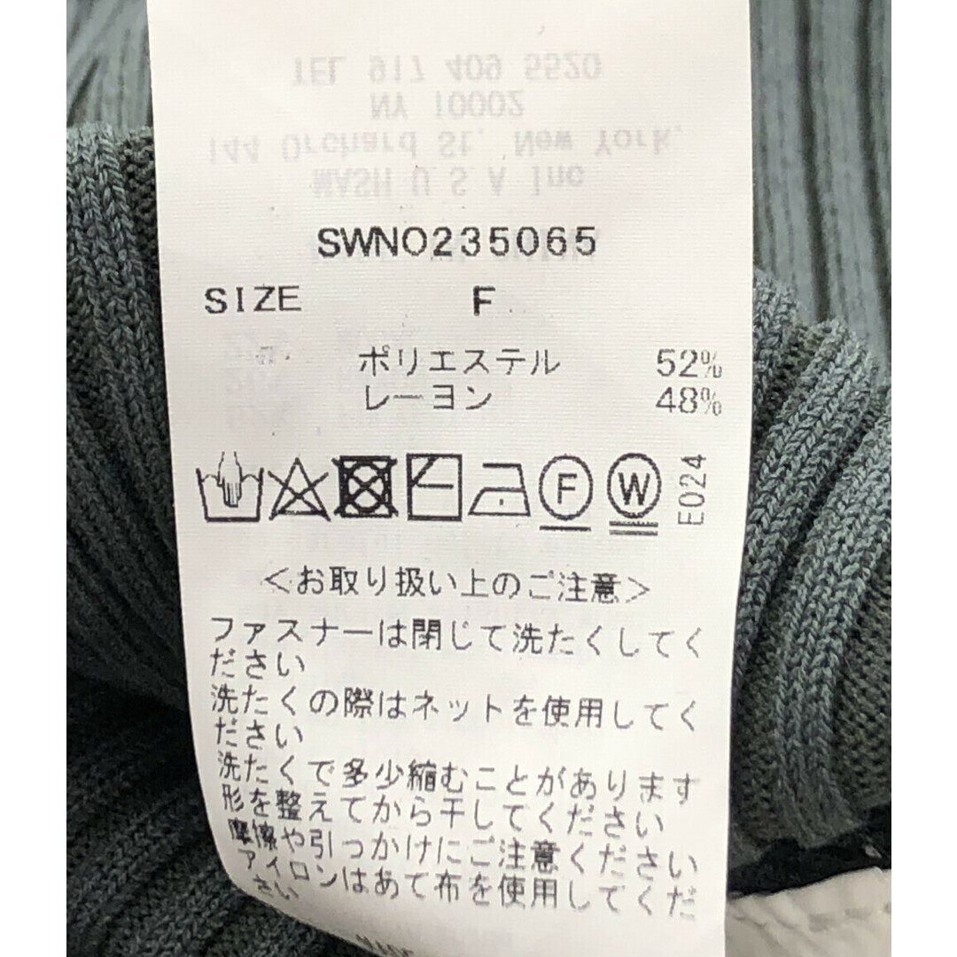 SNIDEL(スナイデル)の美品 スナイデル snidel フリントジップ ニットワンピース レディース F レディースのトップス(その他)の商品写真