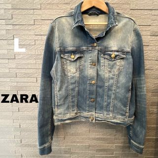 ザラ(ZARA)のザラ ZARA デニムジャケット ブルゾン アウター Gジャン ライダース　L(Gジャン/デニムジャケット)