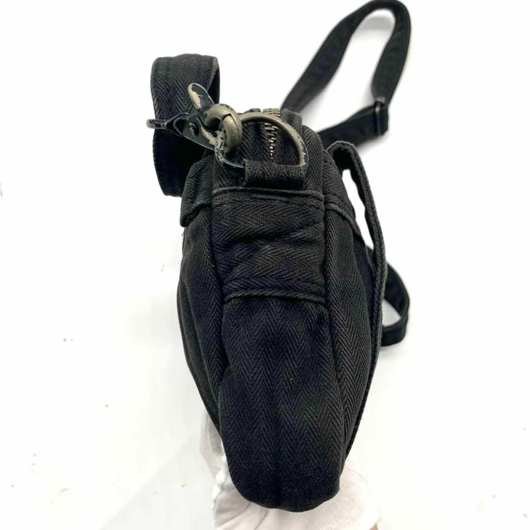 ポーター キャンバス ショルダーバッグ サコッシュ 黒 ブラック メンズのバッグ(ショルダーバッグ)の商品写真