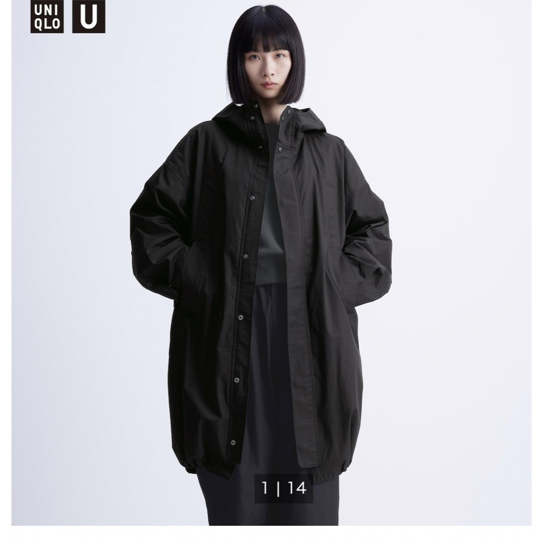 UNIQLO(ユニクロ)のUNIQLO ユニクロ　ユーティリティフーデッドコート レディースのジャケット/アウター(ロングコート)の商品写真