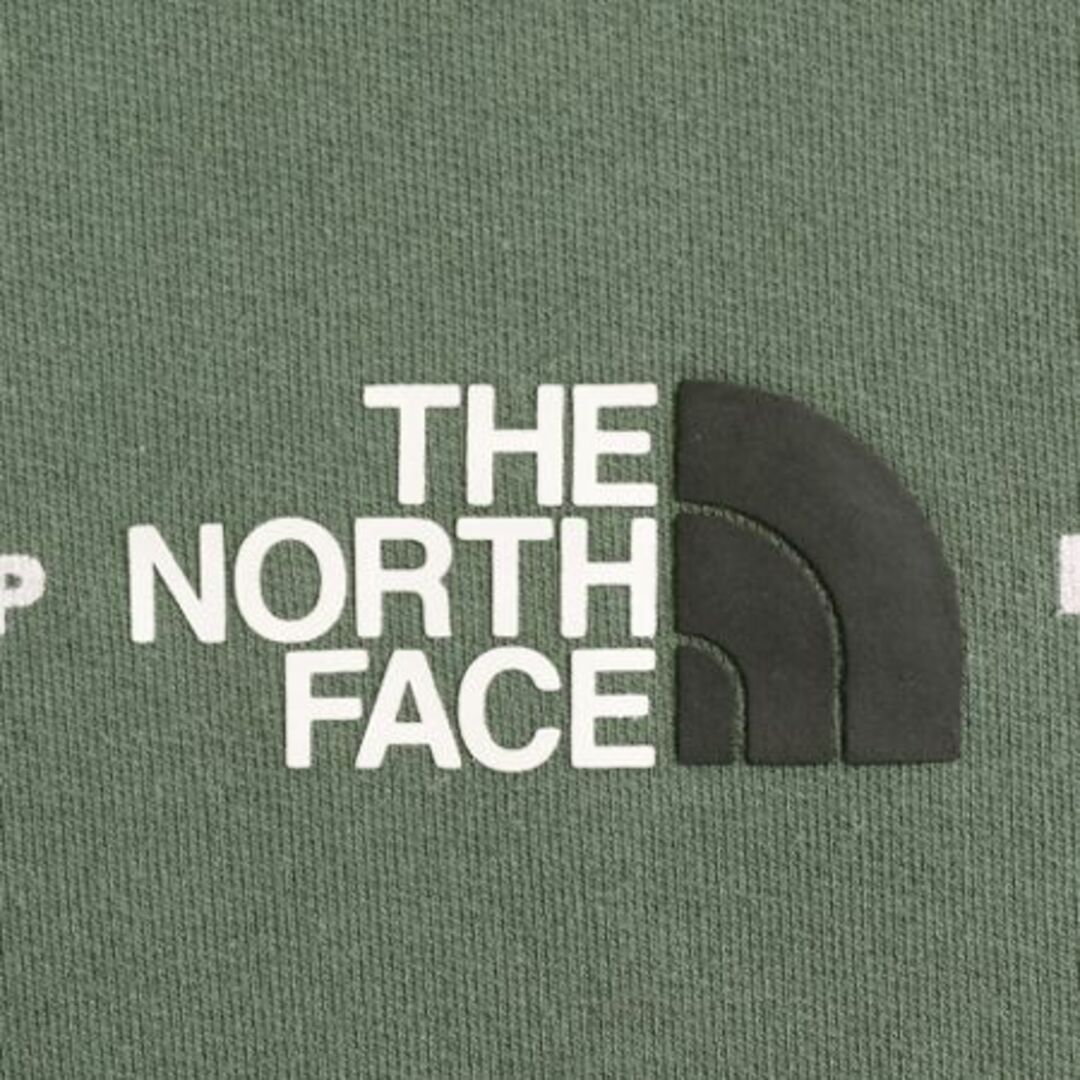 THE NORTH FACE(ザノースフェイス)のノースフェイス プリント スウェット メンズ L The North Face 裏起毛 トレーナー アウトドア クルーネック ロゴ グリーン ヘビーウェイト メンズのトップス(スウェット)の商品写真