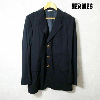 Hermes - 良品 HERMES ラッパ 金ボタン シングル 3B テーラードジャケット