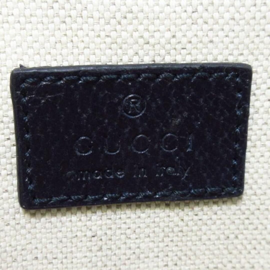 Gucci(グッチ)のGUCCI(グッチ) ウエストポーチ GGプラス 674081 ベージュ×ダークネイビー×レッド PVC(塩化ビニール)×レザー レディースのバッグ(ボディバッグ/ウエストポーチ)の商品写真