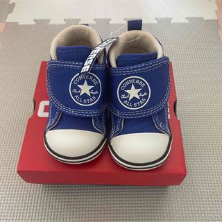 コンバース(CONVERSE)のベビーコンバース CONVERSEスニーカーオールスター ブルー マジックテープ(スニーカー)